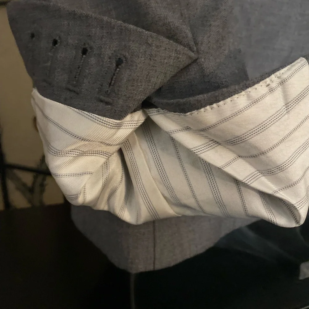 Source Unknown Gray Men's Two-Button Sport Coat